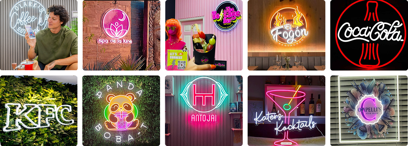 custom led business neon signs