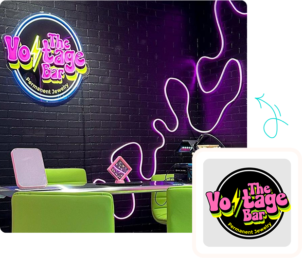 for mockup to custom neon sign