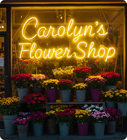 store front sign